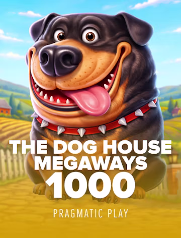 Arte promocional de jogo de cassino The Dog House Megaways